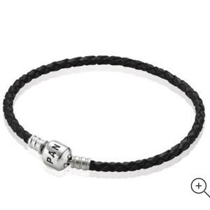 Pandora Jewelry - Pandora Leather Bracelet & Charm Pandora Jewelry - Pandora Leather Bracelet & Charm